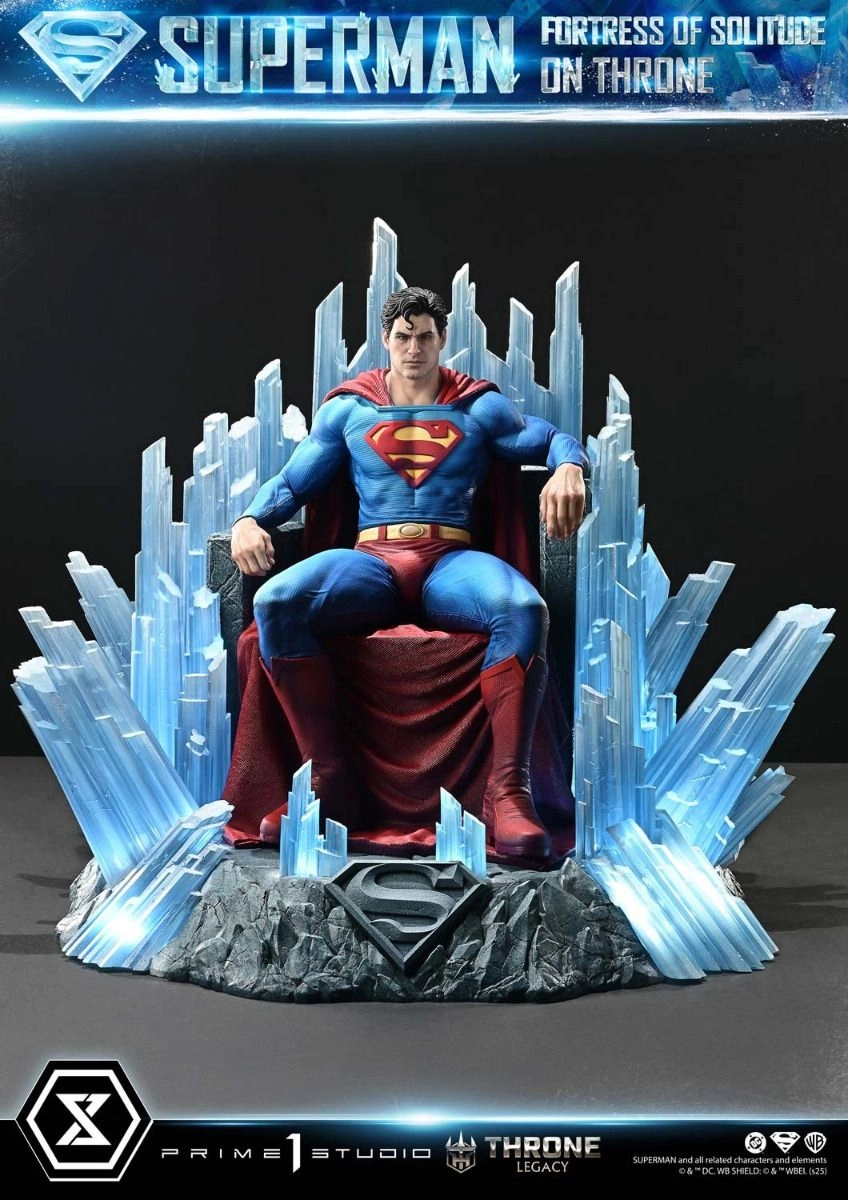 Superman Fortress of Solitude on Throne - Statue