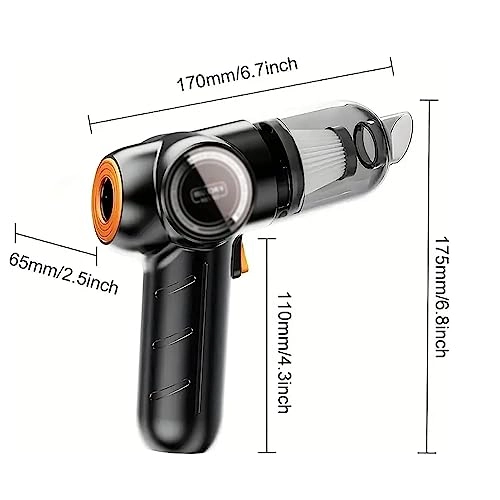 Mini Car Vacuum Cleaner - 9000PA Cordless Rechargeable