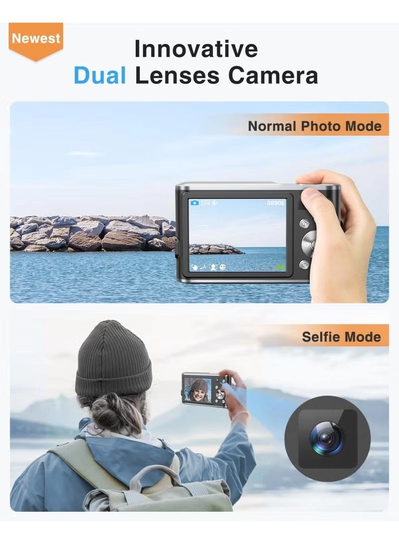 4K Vlogging Camera - 48MP 16X