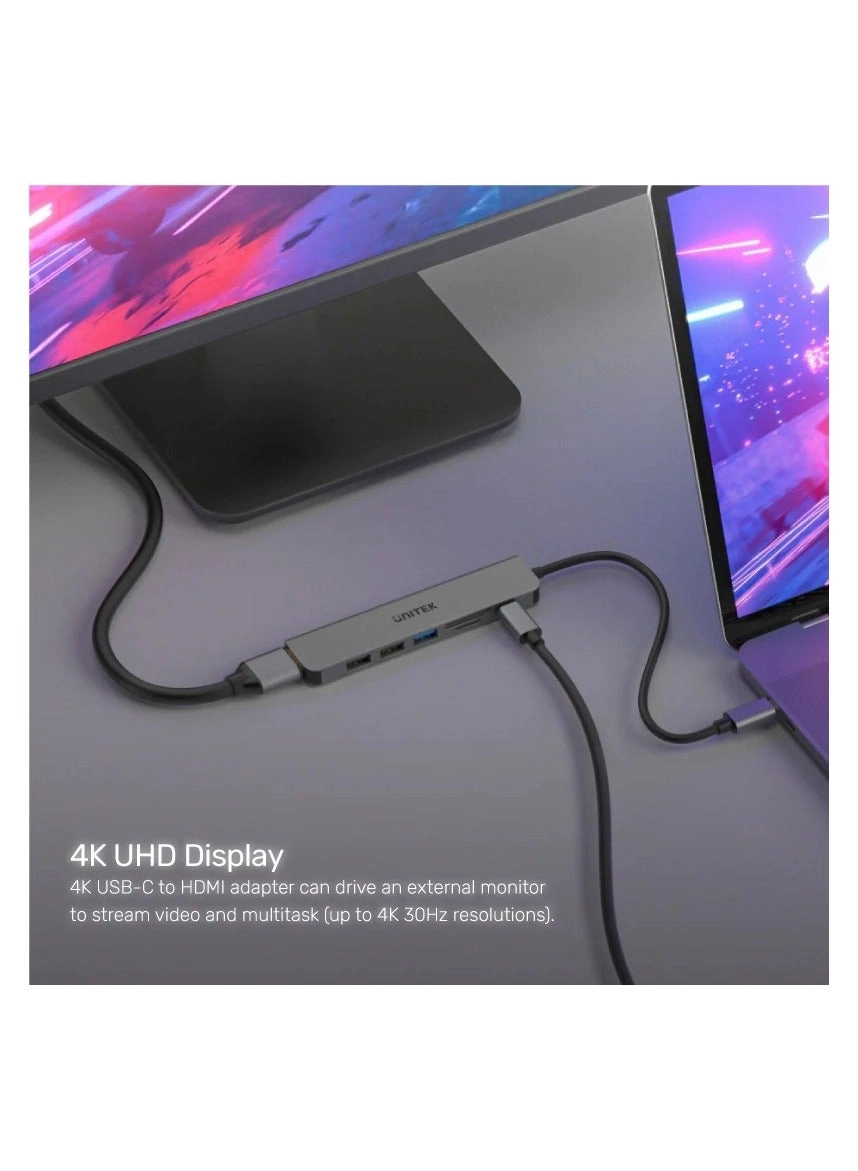 USB-C 5Gbps Hub - 4K HDMI 100W Power Delivery