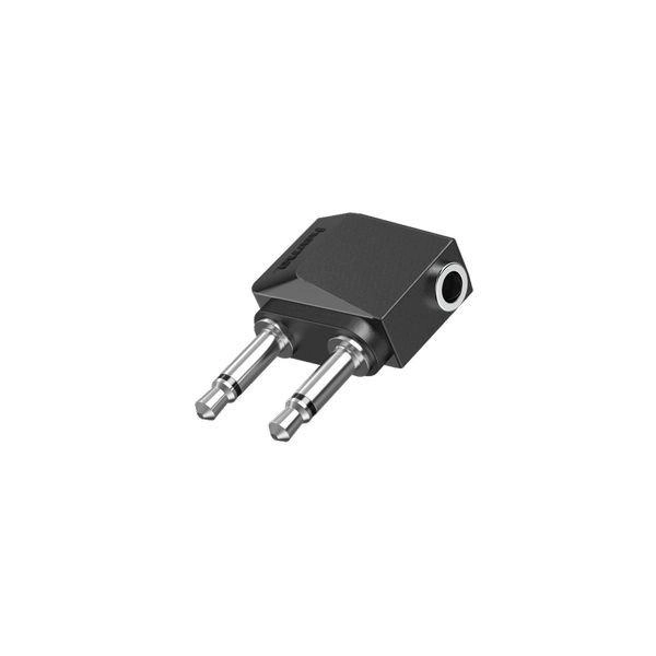 Audio Adapter - 4-pin 3.5 mm to 2 x 3-pin 3.5 mm
