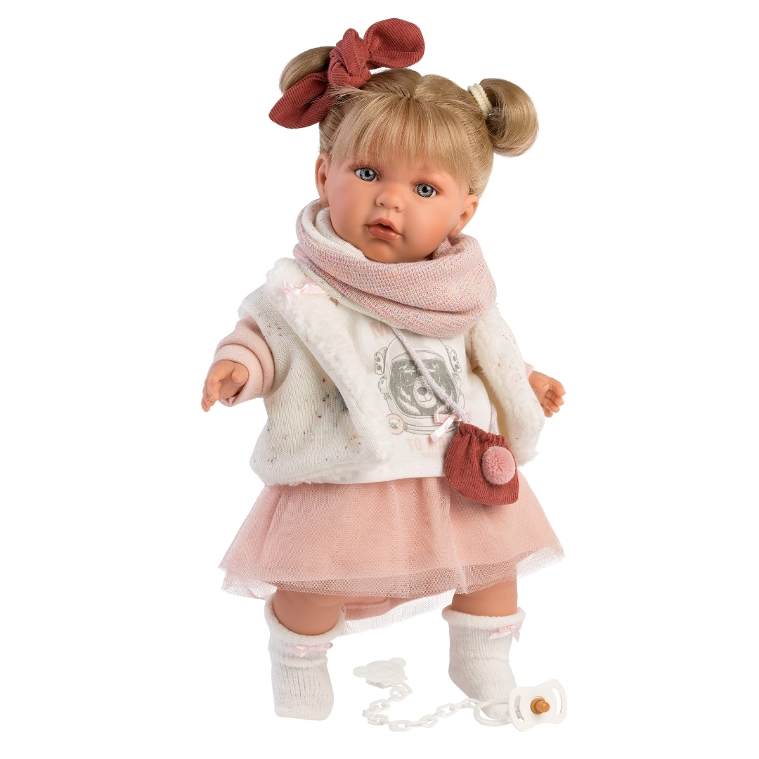 Julia Baby Doll - 42 cm Vinyl Fabric Blonde Hair Blue Eyes Ages 3+