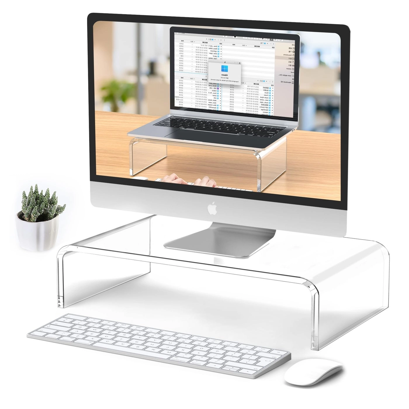 Acrylic Monitor Stand Riser