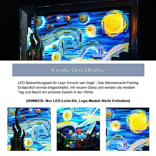 LED Light Set - Remote Control for Lego 21333 Vincent Van Gogh