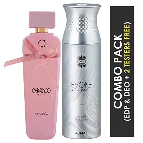 Cosmo Girl - Eau de Parfum 100ml + Evoke Silver Edition - Deodorant 200ml