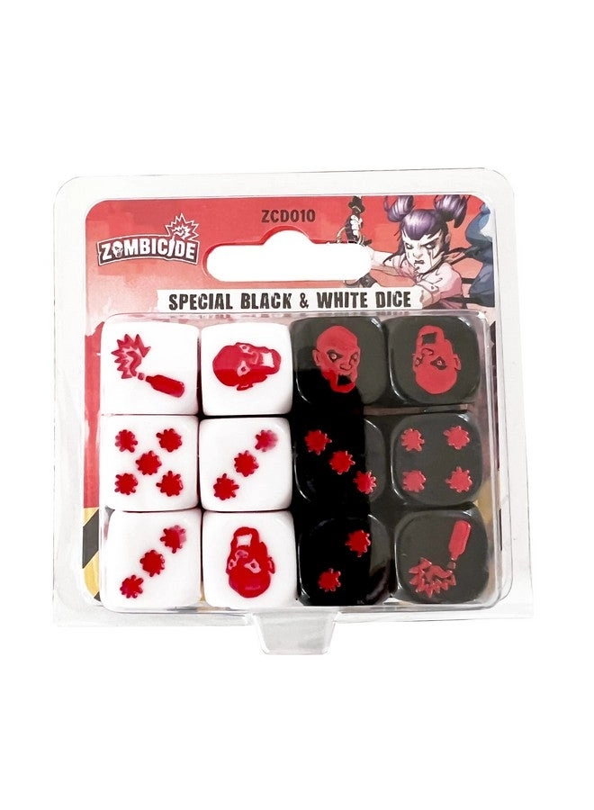 CMON Zombicide 2nd Edition - Special Black and White Dice Cooperative Game