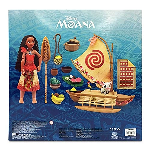 Moana Small Doll + Floating Boat + Friend Figures