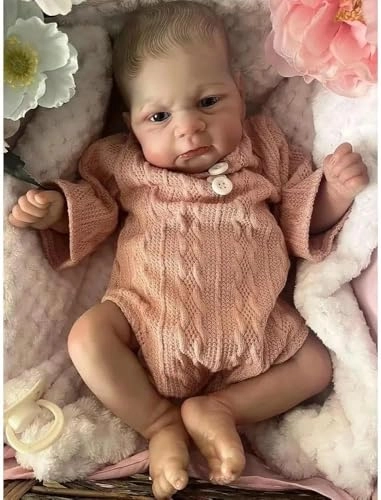 Reborn Baby Doll - 17 Inch Vinyl Eyes Open Ages 3+