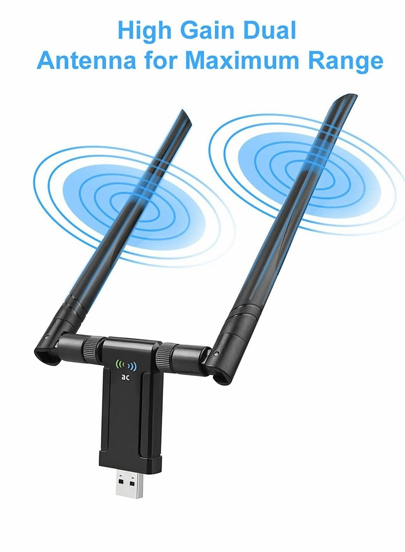 Wireless USB WiFi Adapter - 2.4G/5G USB 3.0 WiFi