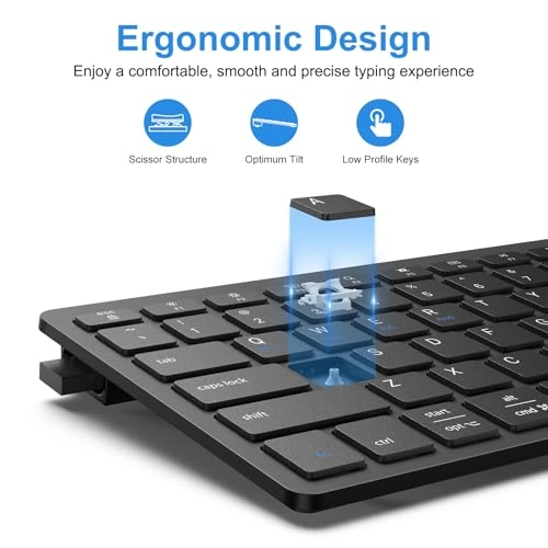 2.4G Wireless Keyboard - USB A & Type C