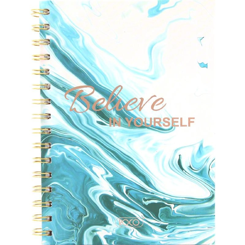 Notebook 19 X 26 cm Spiral - Grid 100 Sheets