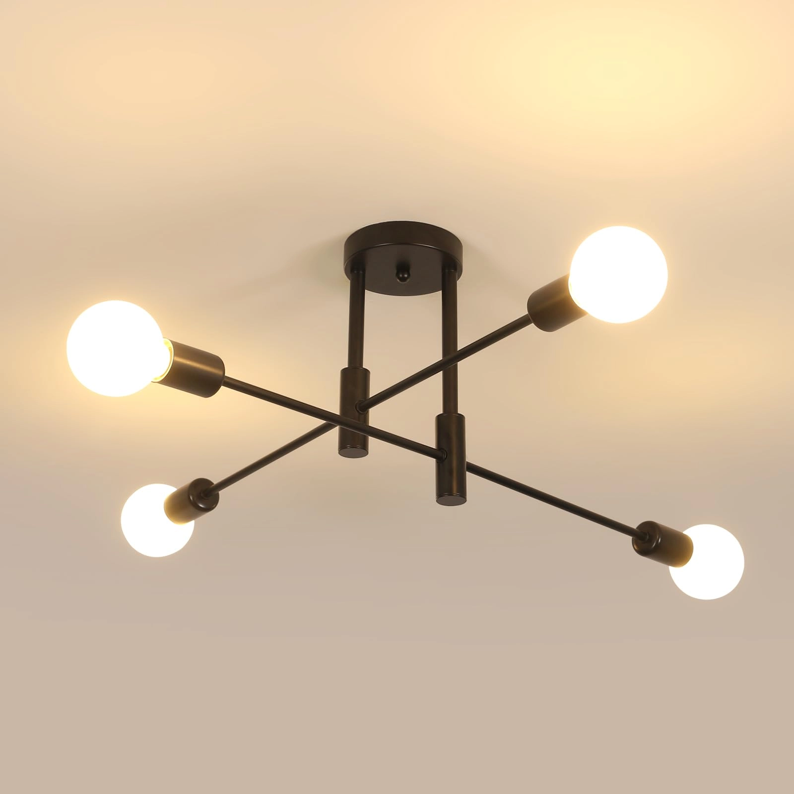 Comely Sputnik Vintage Chandelier - Dimmable