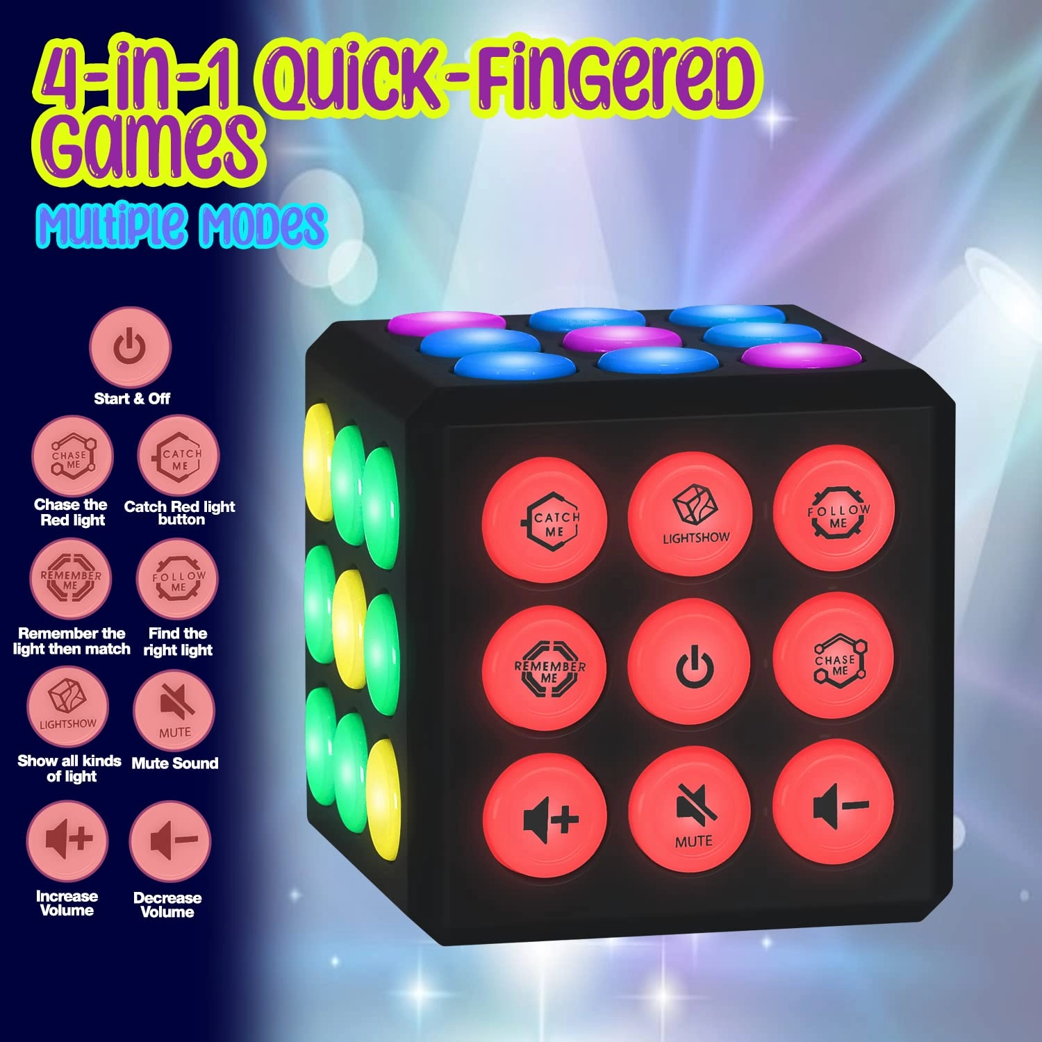 Electronic Brain & Memory Game Cube - 6-12 years