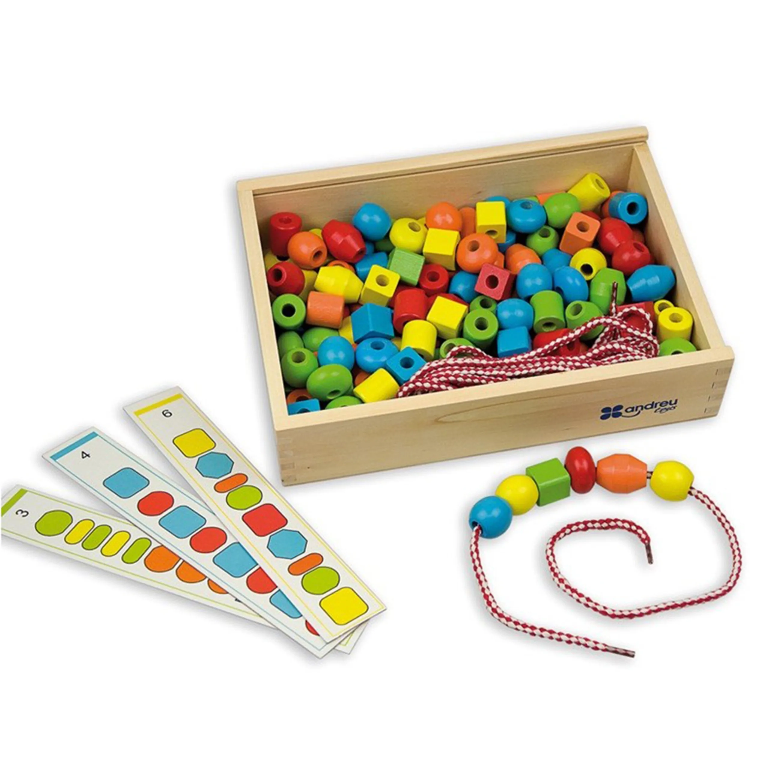 Threading Shapes Kit - 3 years+ 130 pieces