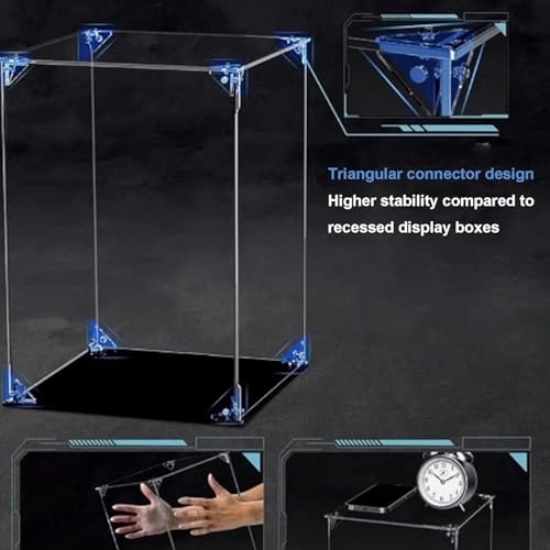 Acrylic Display Box - 33.5×11.8×19.7 inches Transparent Dustproof