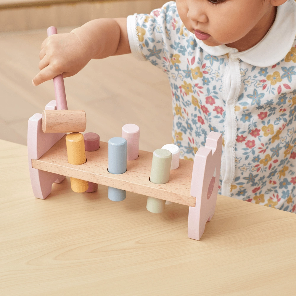 Fox Stacker And Pounding Bench Toy - Suitable for 12 months and above