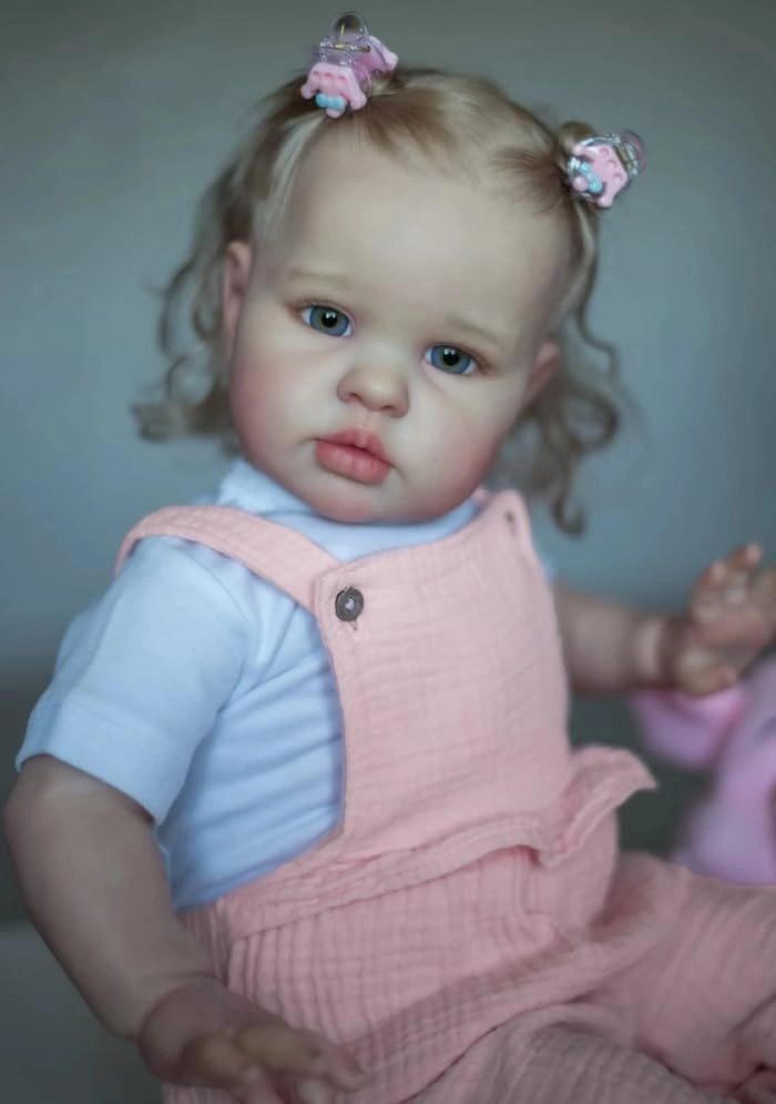 Reborn Baby Doll - 24 Inch Soft Cloth Body Blonde Hair Ages 3+