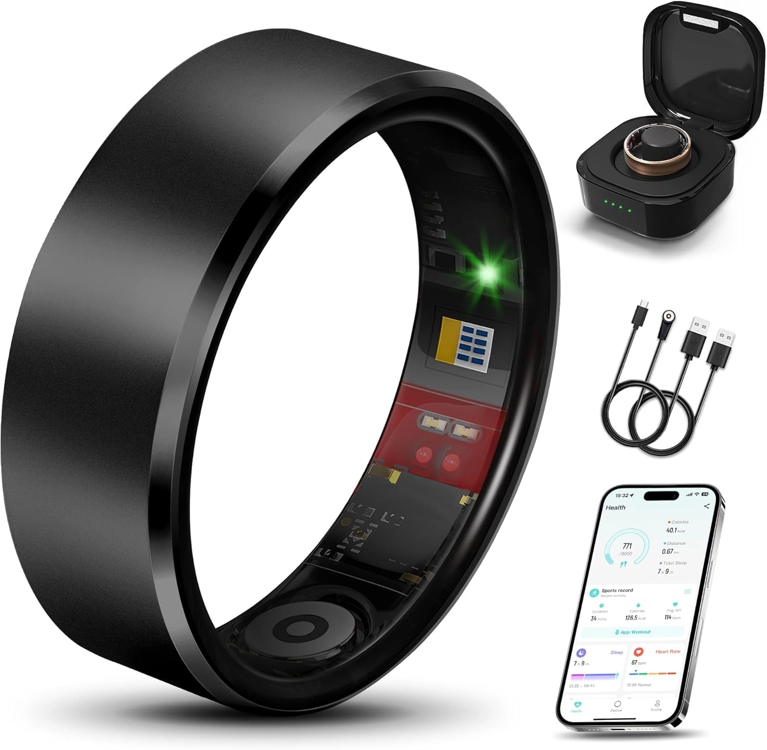 FAINAT Smart Ring - IP68 Black