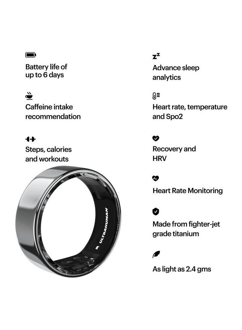 Ring AIR - Size 14 Space Silver