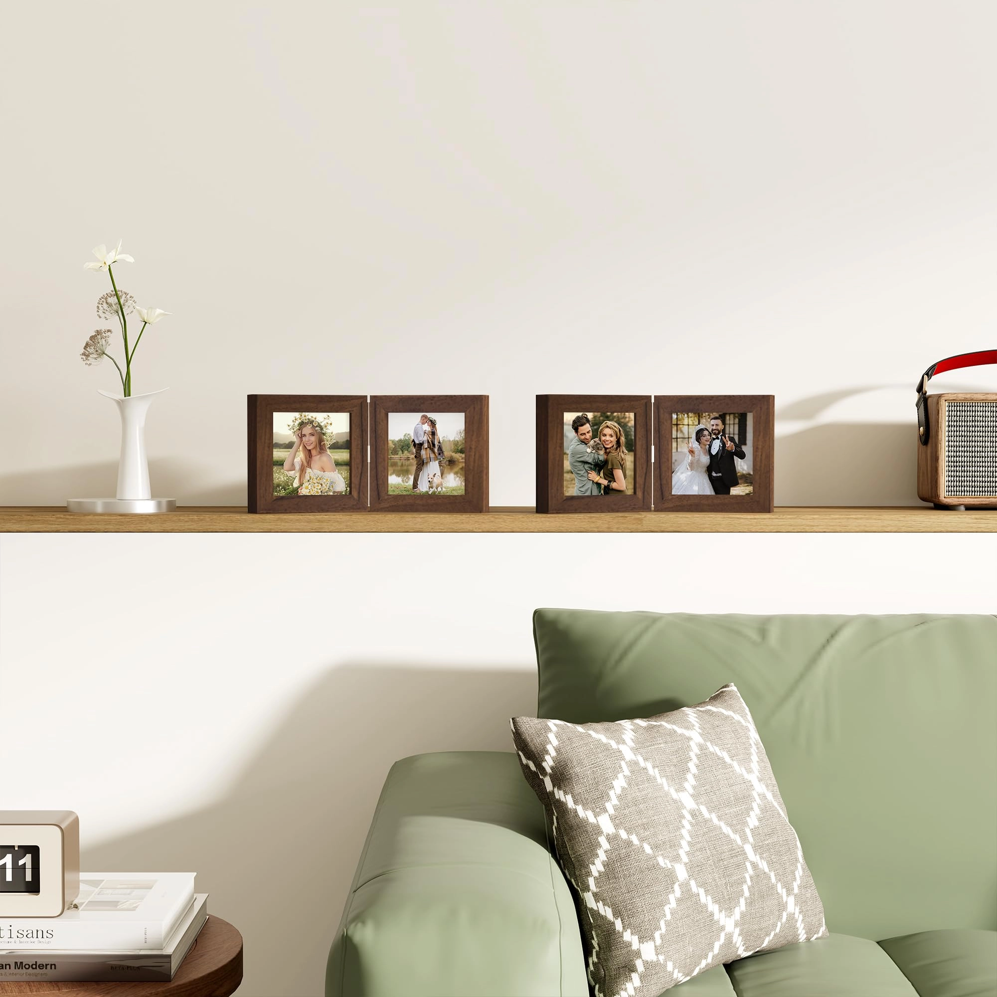 Double Picture Frame - 4x4 2.0 Count