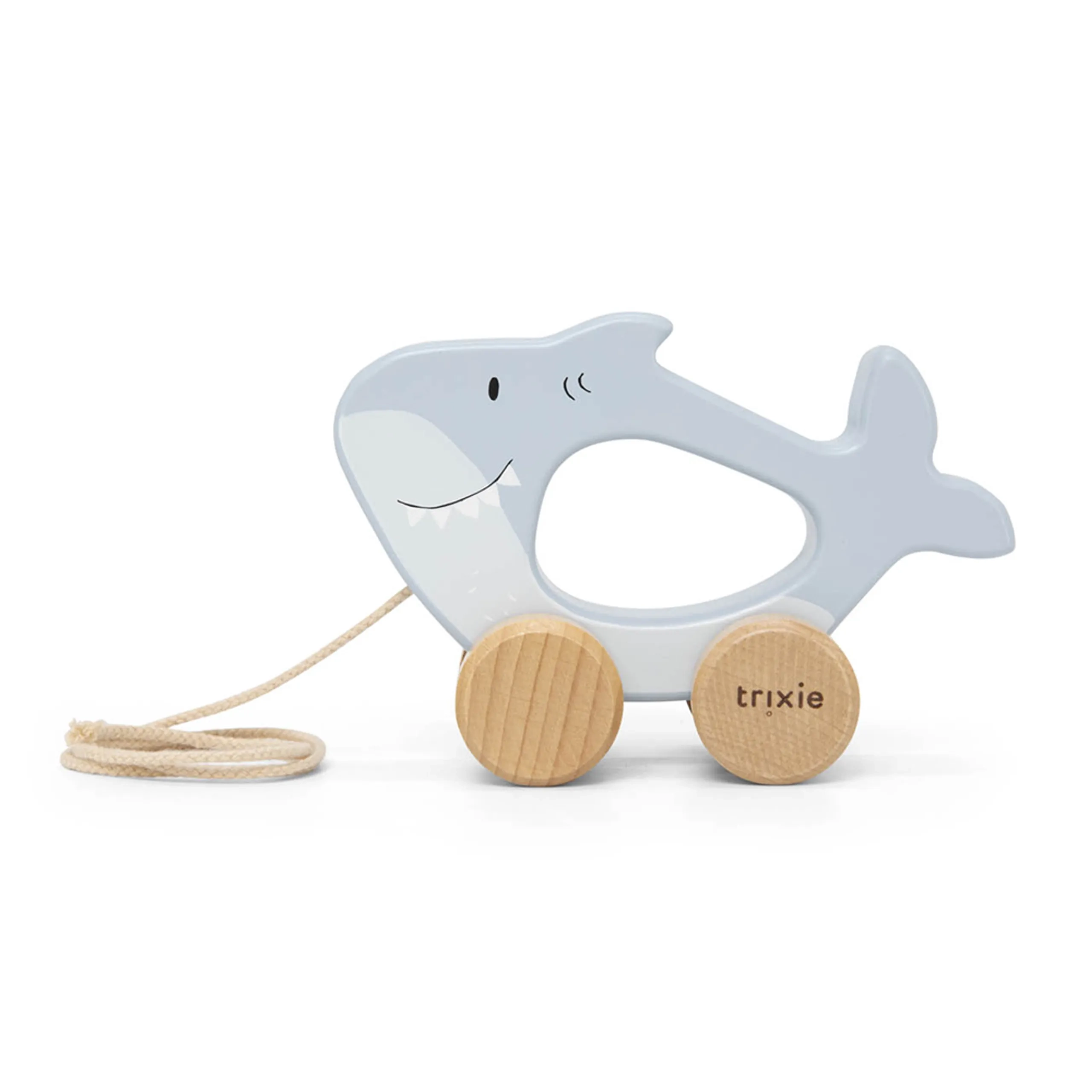 Wooden Pull Along Toy - Mr. Shark