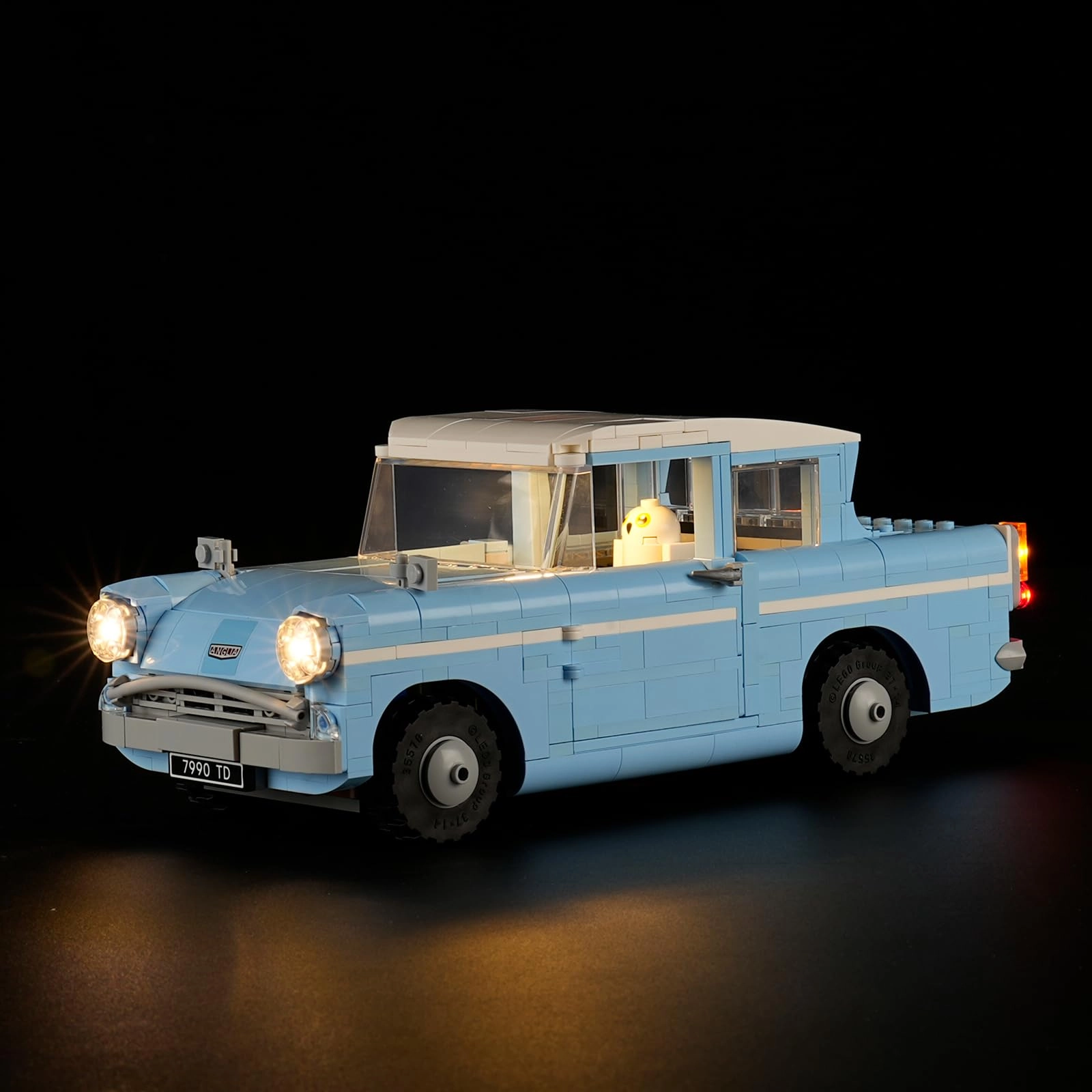 LIGHTAILING Led Light for Lego 76470 Enchanted Flying Ford Anglia - Easy Install Hidden Wiring Colorful
