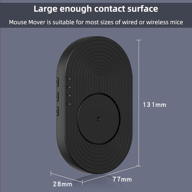 Mouse Mover - black Wireless