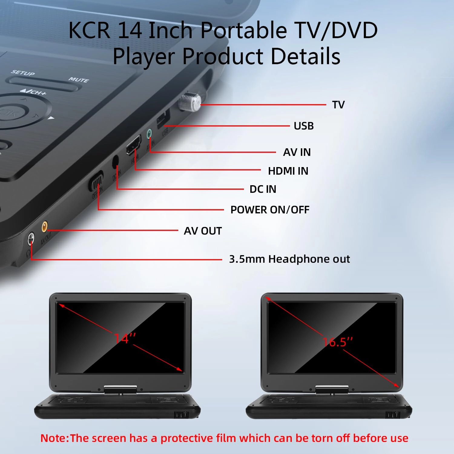 LED HD TV - 768p 14 inch