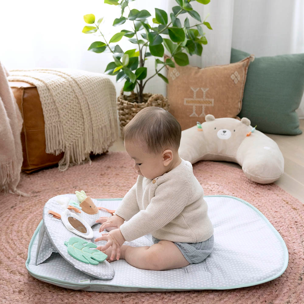 Cozy Prop Sit Up & Activity Mat - Nate the Bear Suitable for 0 month and above