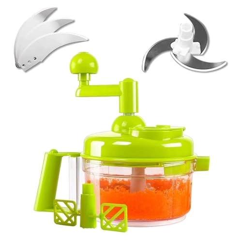 Manual Food Chopper - 1200ml 6 blades