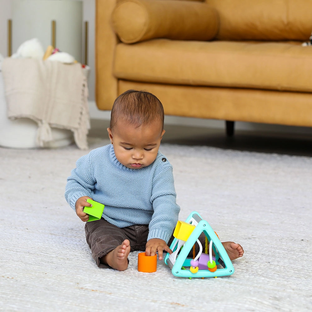 Activity Triangle & Shape Sorter - Suitable from 3 Months & Above