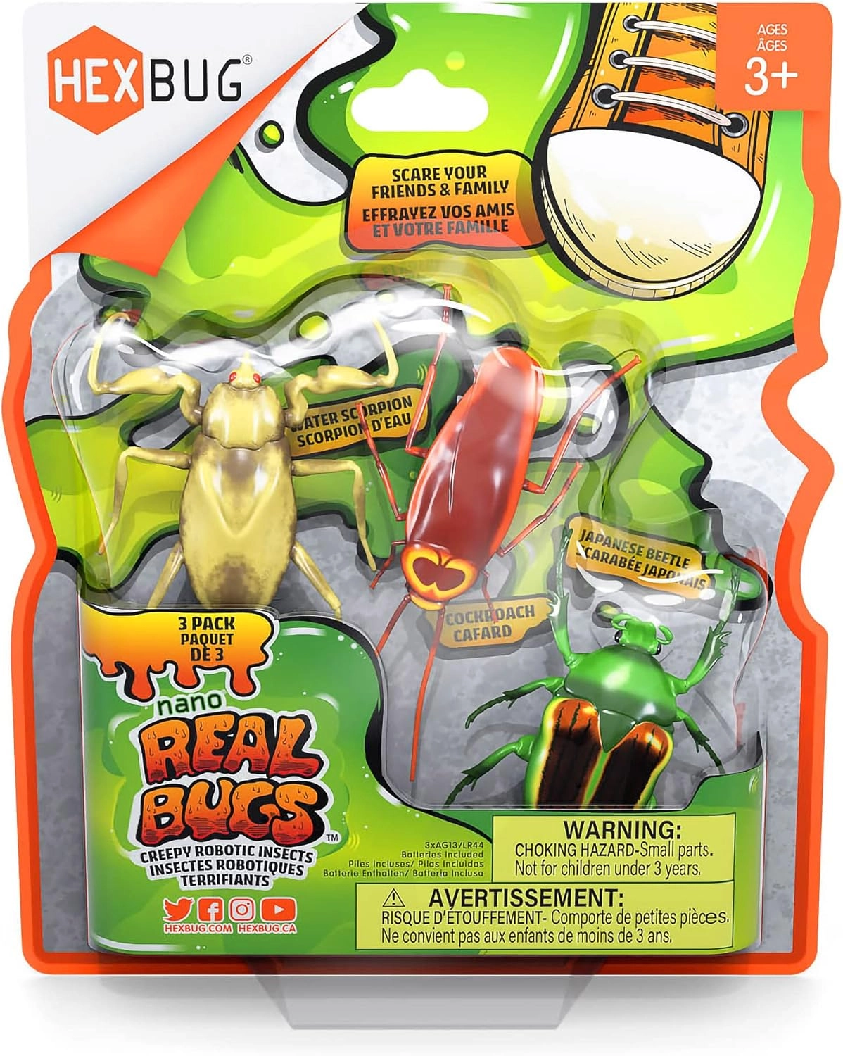 COLOR LAND CHILDRENS TOYS CENTER LLC Real Bugs Nanos - 3 pcs (477-7801)