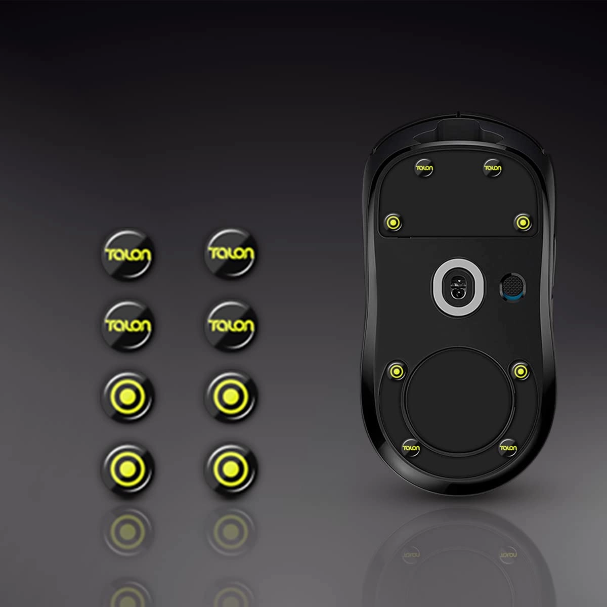 TALONGAMES Glass Mouse Feet - Curved Edges Ultra Strong