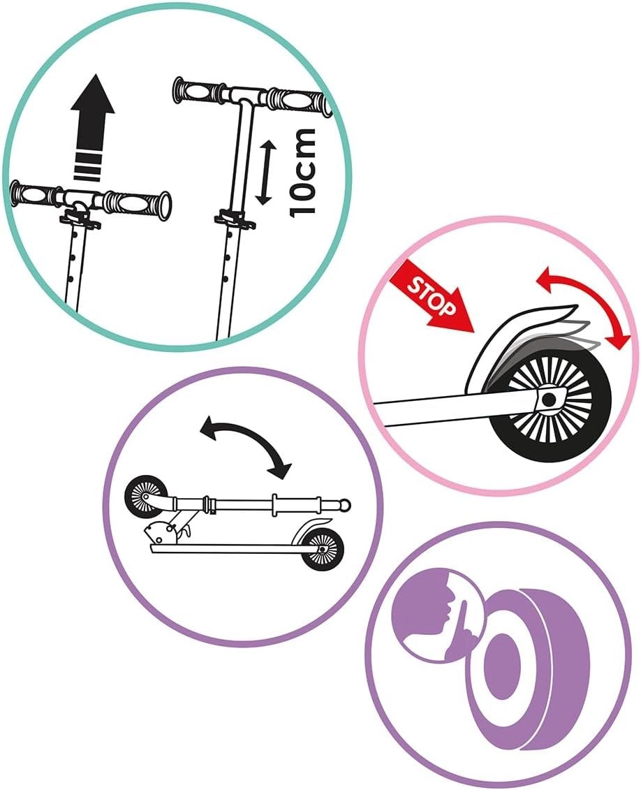 Gabby 2-Wheel Kick Scooter – Foldable