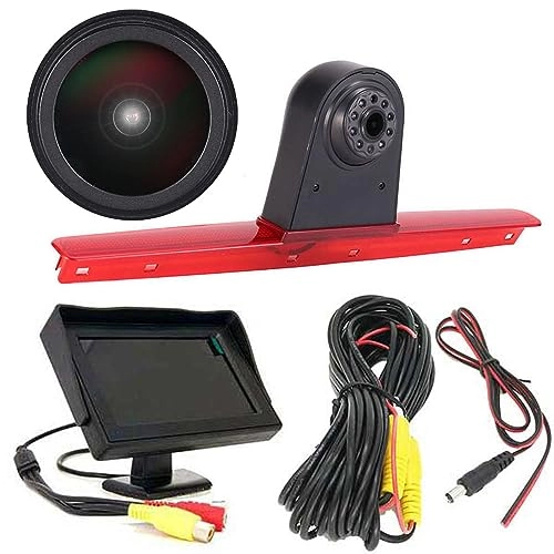 Brake Light Reversing Camera + Rear View Mirror Monitor - Night vision 628 x 586 pixels