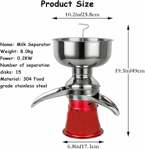 Centrifugal Milk Separator - 5L
