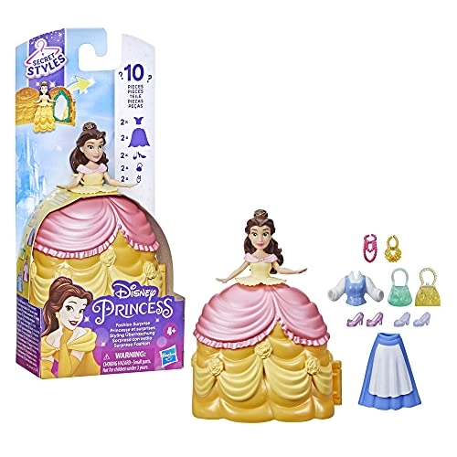 Belle Mini Doll Playset - 3.3-inch Plastic Secret Styles Ages 4+