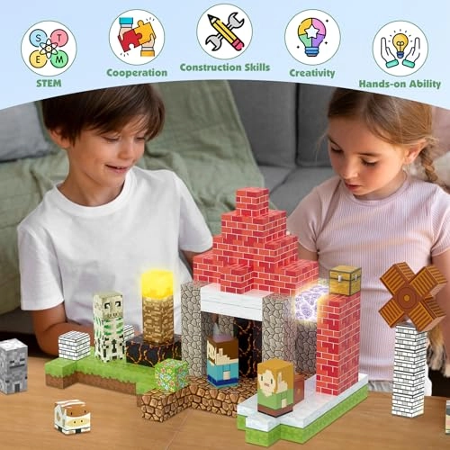 Magnetic Building Blocks - 200 pcs