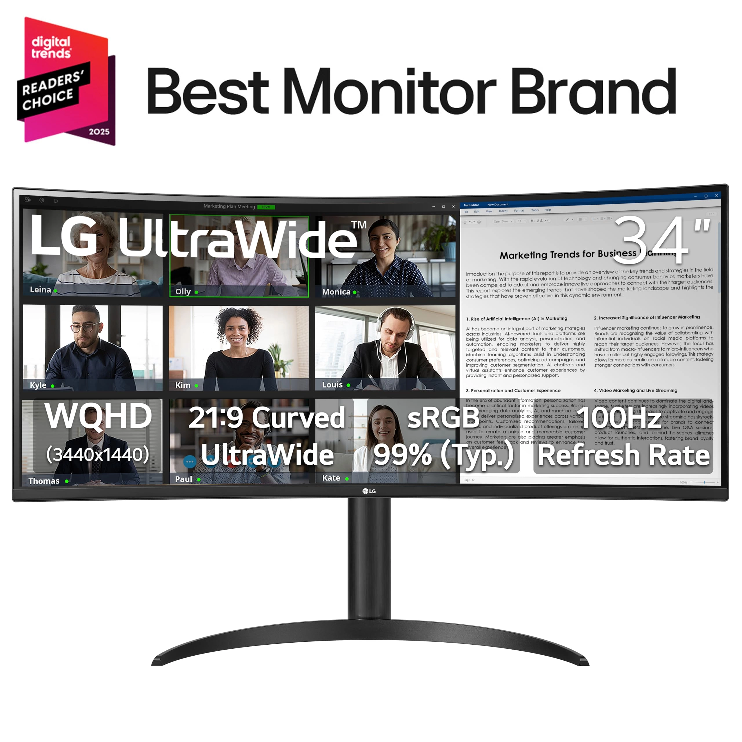 34WR55QC-B - 34 Inches 3440 x 1440