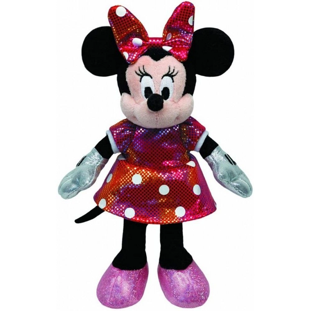 TY Minnie Mouse Beanie Buddy - Red With Sound Ages 2+
