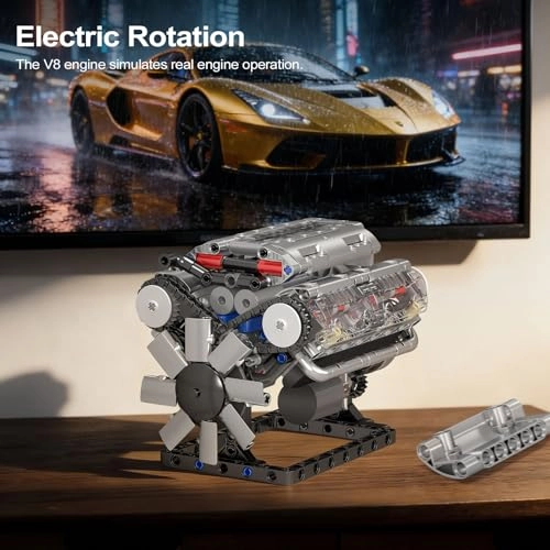 10088 V8 Engine Model Kit - 535 pcs