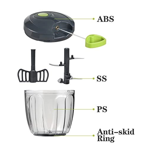Manual Food Chopper - 900ML 5