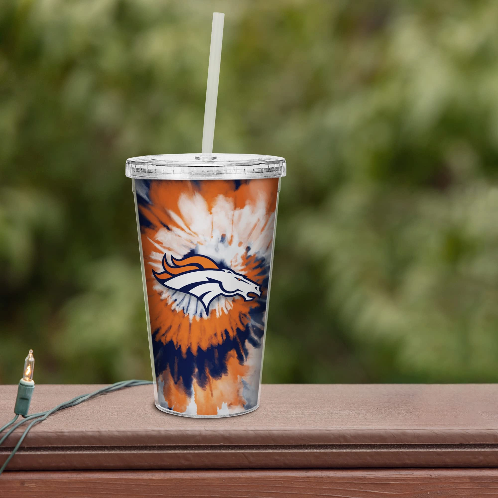 NFL Football Metallic Tie Dye Tumbler - 473ml