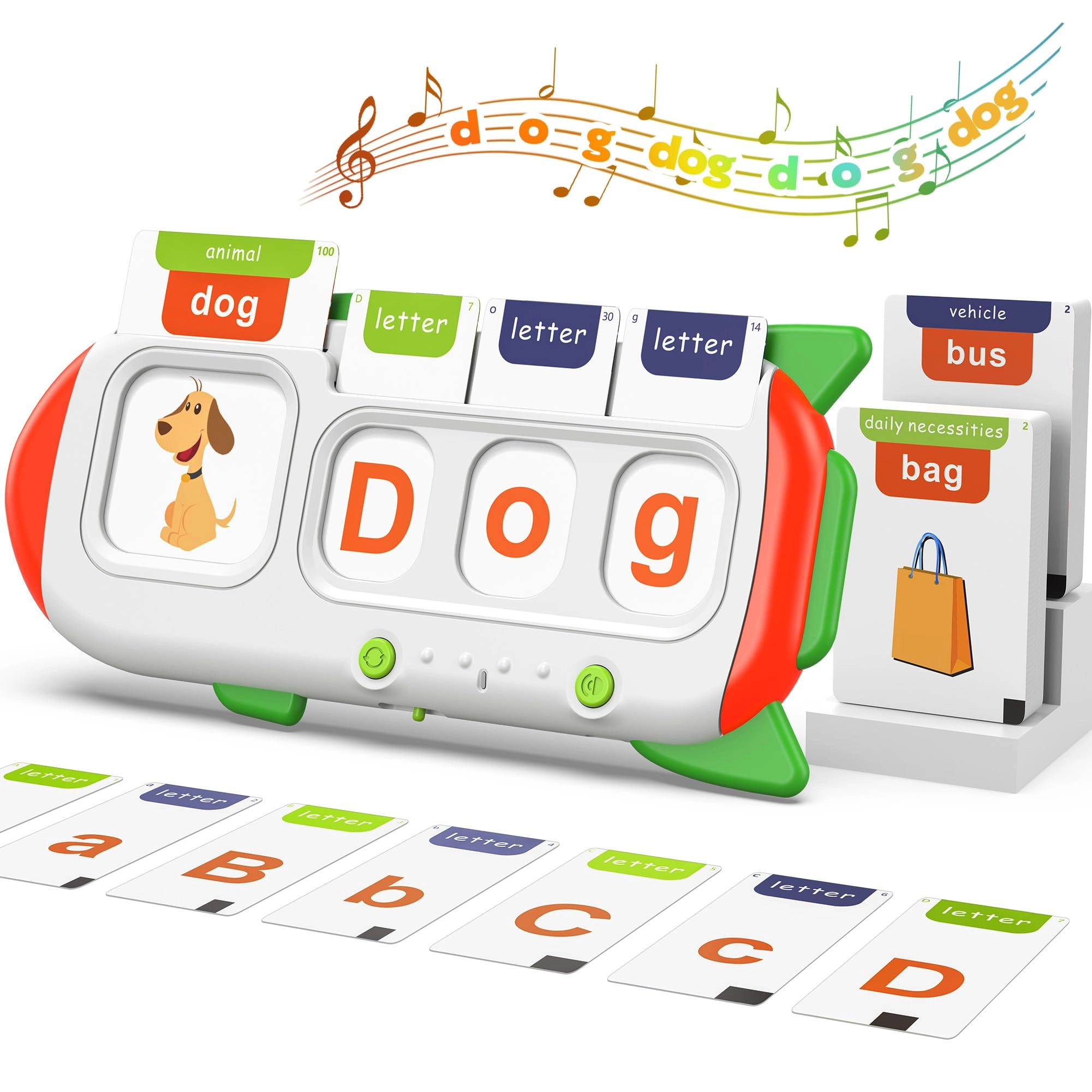 airbition Bilingual Spanish and English Talking Flash Cards - 1-3