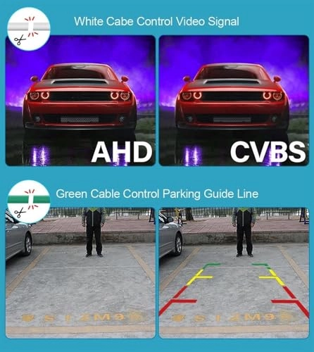 Car Backup Camera - Night vision 6M video cable 720x540