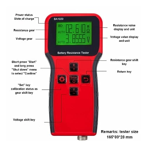 Internal Battery Voltage Resistance Tester