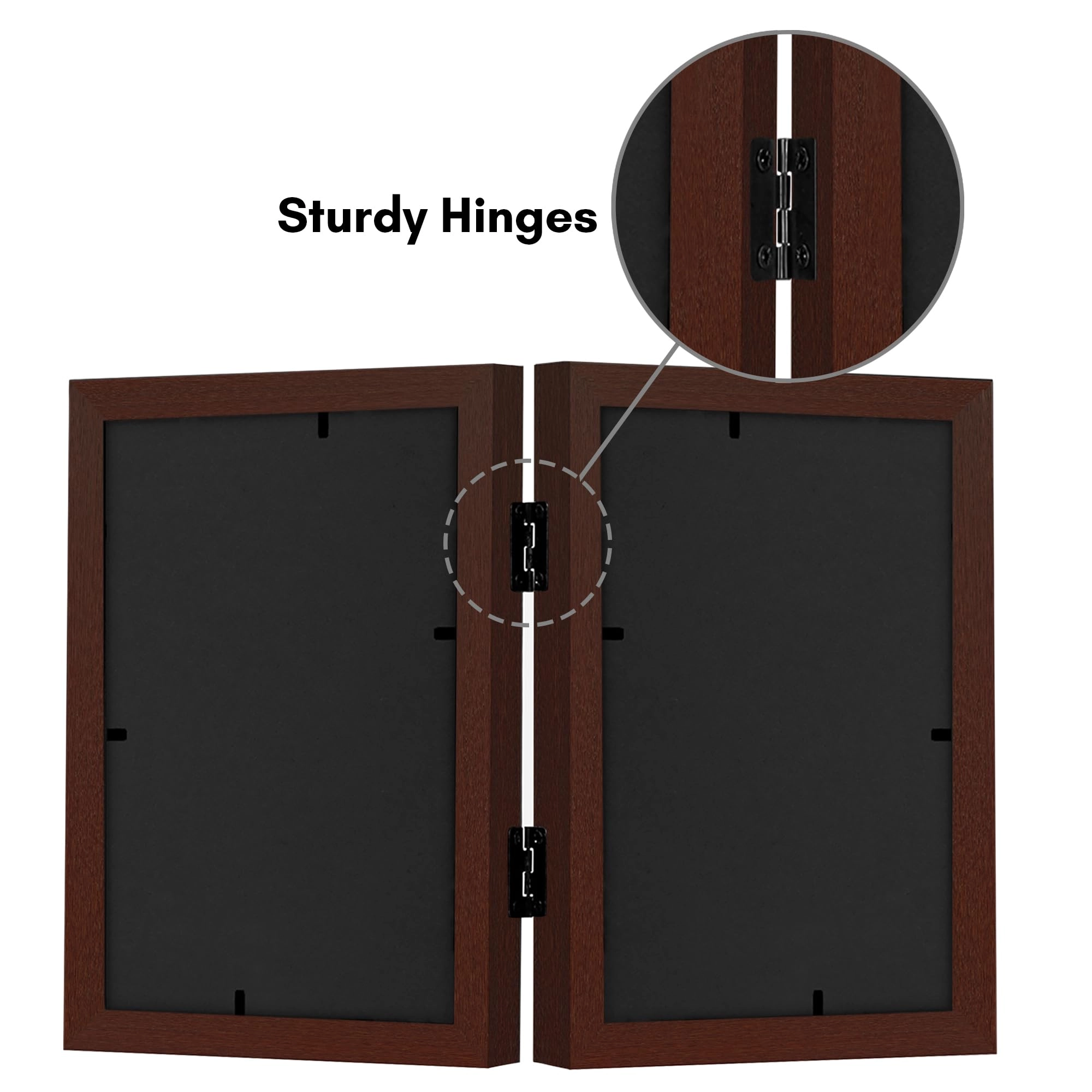 Hinged Picture Frame - 5x7 Two Displays
