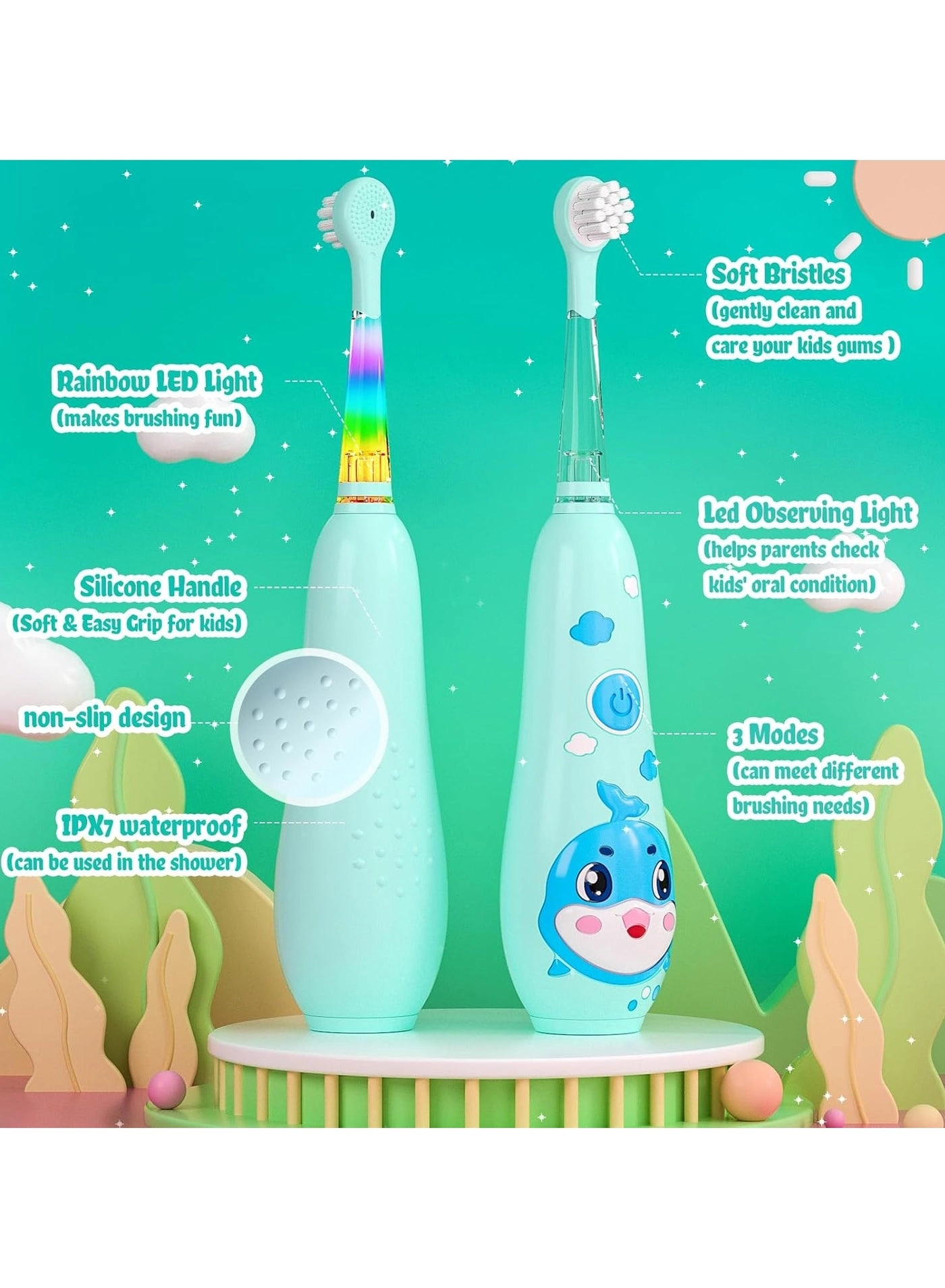 E11 - Sonic 8 Brush Heads 3 Modes