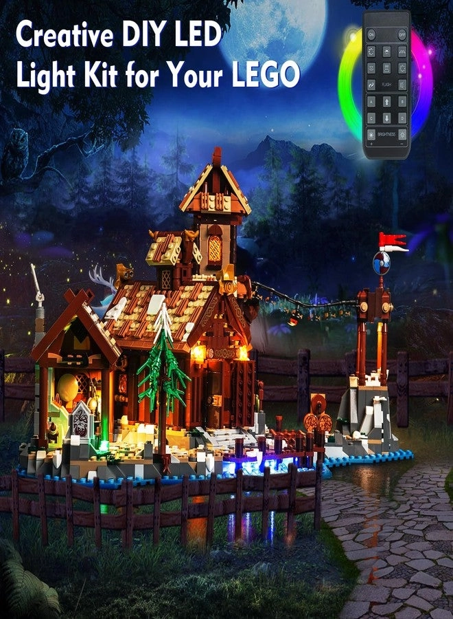 LED Light Kit - for LEGO Viking Village 21343 Remote Control