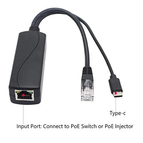 PoE Splitter - 44-56V 12W IEEE 802.3af 10/100Mbps